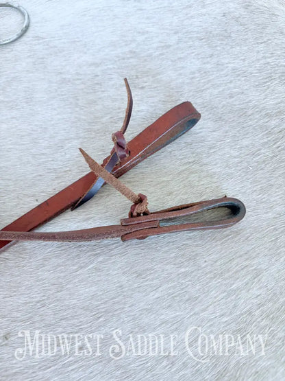 8’ Leather Latigo Split Reins with Water Tie Ends Western Reins