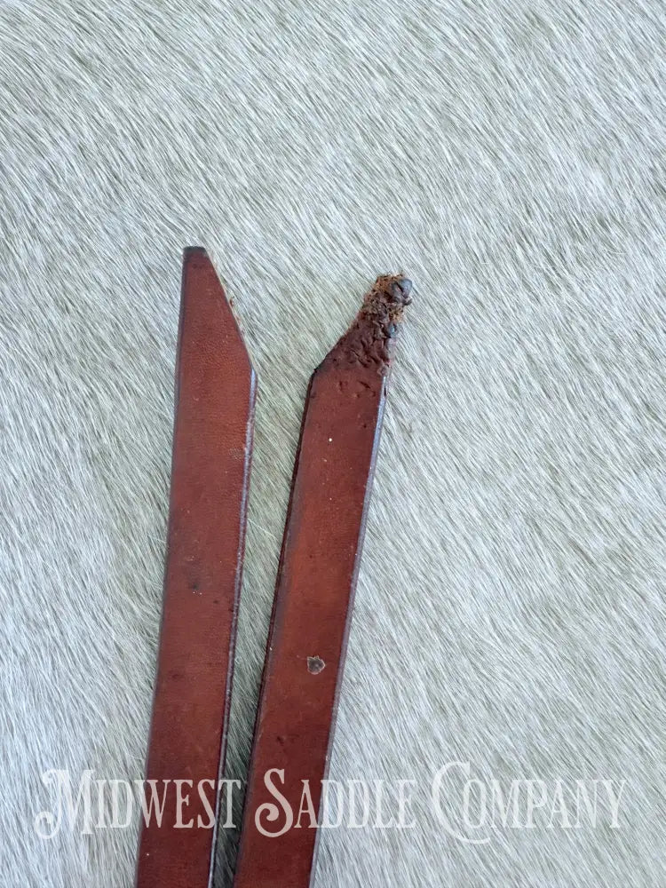 8’ Leather Latigo Split Reins with Water Tie Ends Western Reins