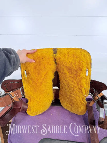 8” Royal King Youth Reno Buckstitch Roughout Pony Barrel Saddle Western Saddle