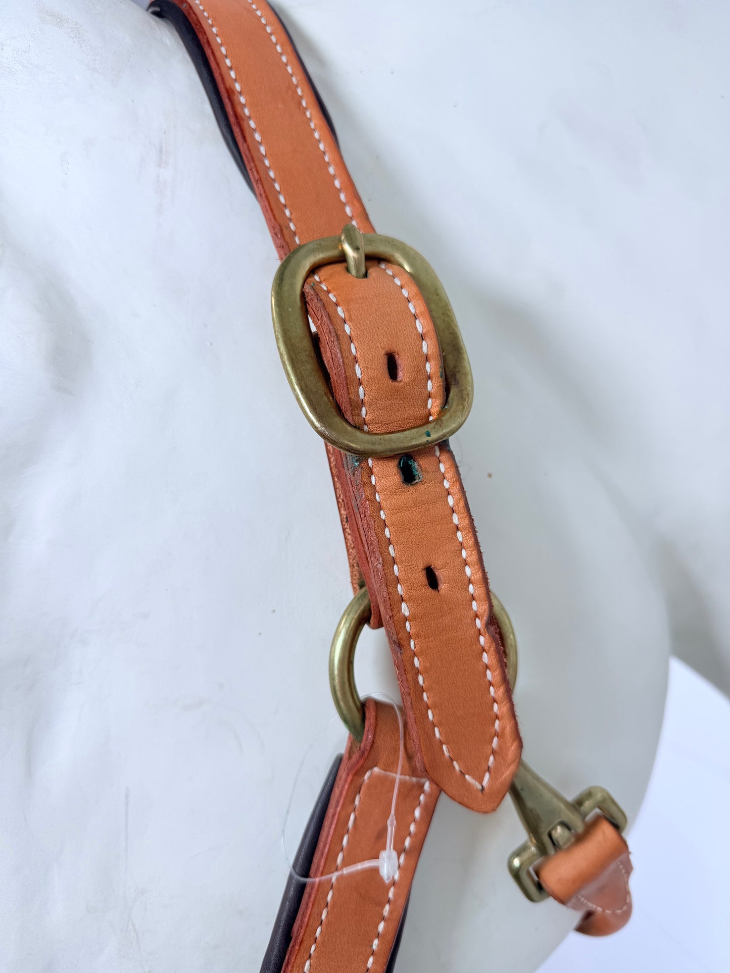 Fully Adjustable Padded Leather Halter, Large Horse Size