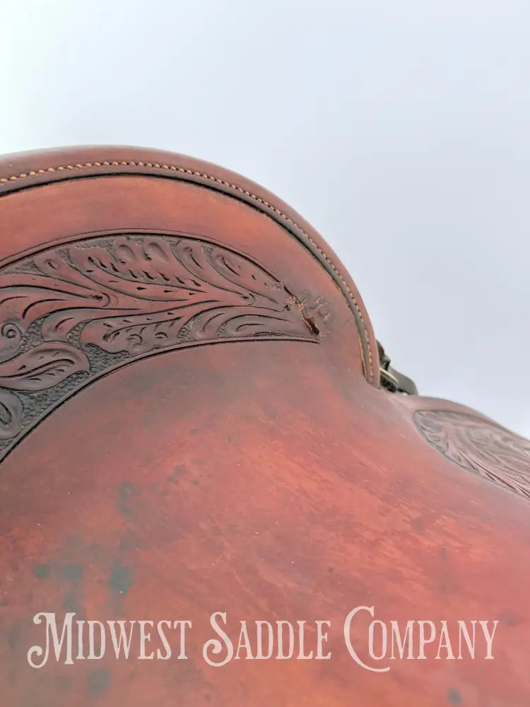 Antique 13.5” Fred Mueller Western Roping Saddle Made in Denver CO Western Saddle