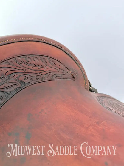 Antique 13.5” Fred Mueller Western Roping Saddle Made in Denver CO Western Saddle
