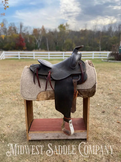 Antique 15” Texas Tanning & Mfg. Co Collectible Tex Tan Western Ranch Saddle - Rare!