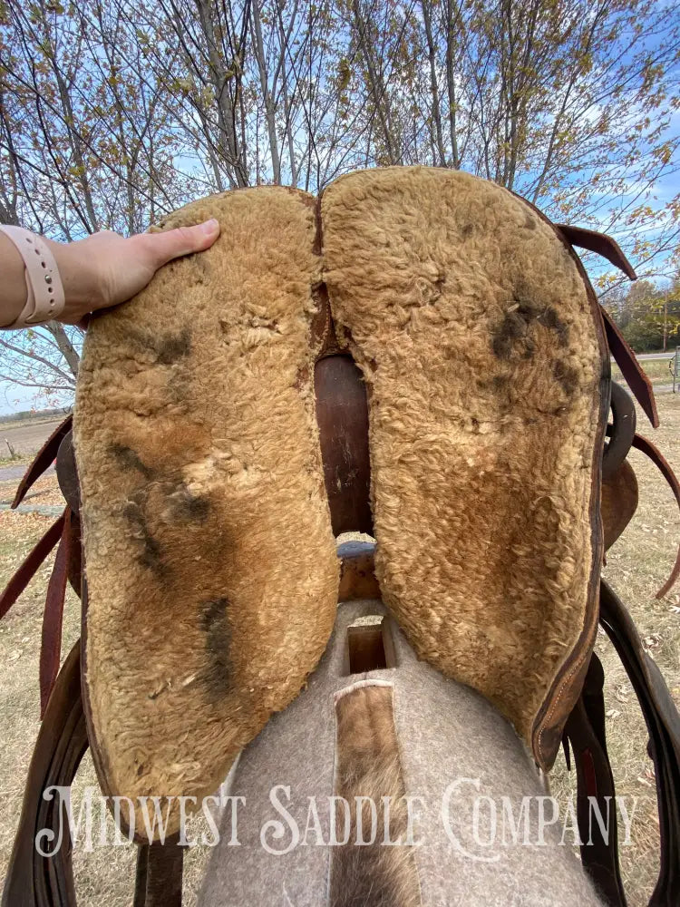 Antique 15” Texas Tanning & Mfg. Co Collectible Tex Tan Western Ranch Saddle - Rare!