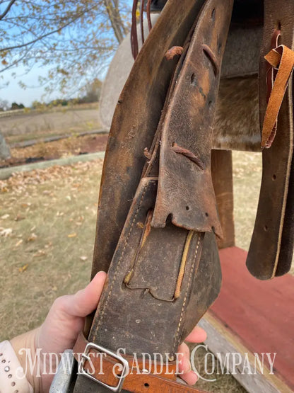 Antique 15” Texas Tanning & Mfg. Co Collectible Tex Tan Western Ranch Saddle - Rare!