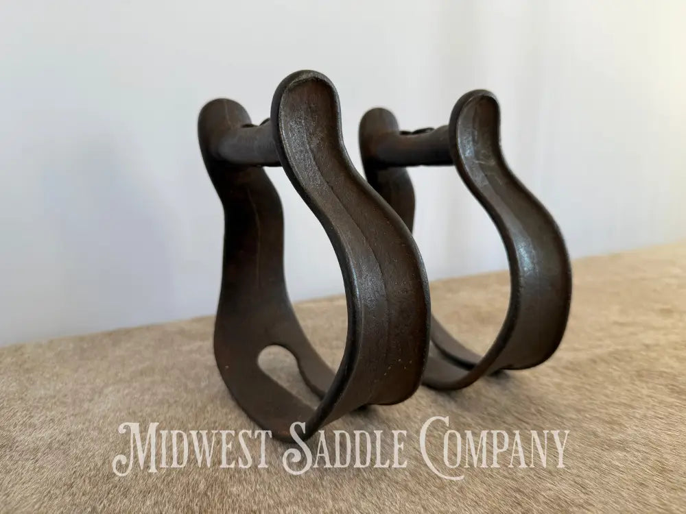 Antique Cast Iron Western Cowboy Stirrups Stirrups