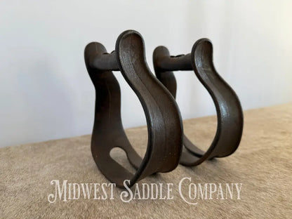 Antique Cast Iron Western Cowboy Stirrups Stirrups