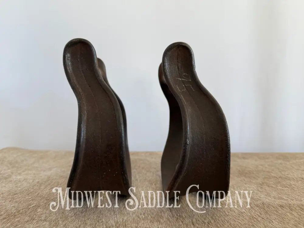 Antique Cast Iron Western Cowboy Stirrups Stirrups