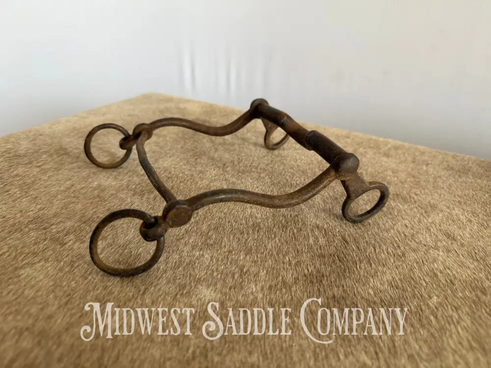 Antique Hand-Forged Cowboy Low Port Western Horse Bit