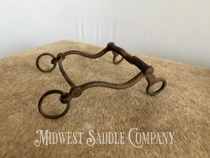 Antique Hand-Forged Cowboy Low Port Western Horse Bit