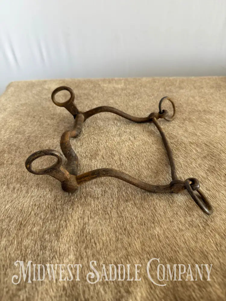 Antique Hand-Forged Cowboy Low Port Western Horse Bit