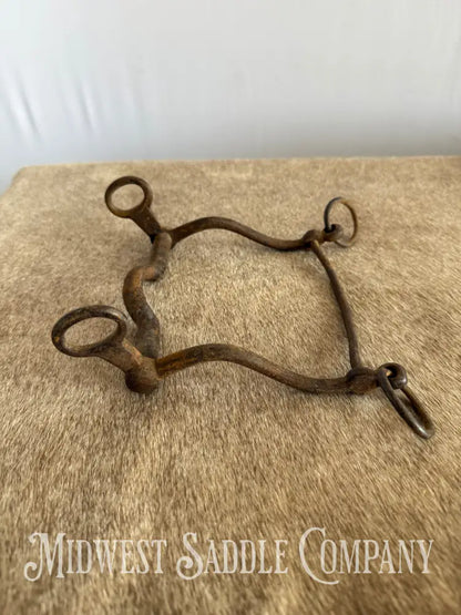 Antique Hand-Forged Cowboy Low Port Western Horse Bit