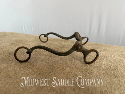 Antique Hand-Forged Western Horse Low Port Cowboy Curb Bit Bit