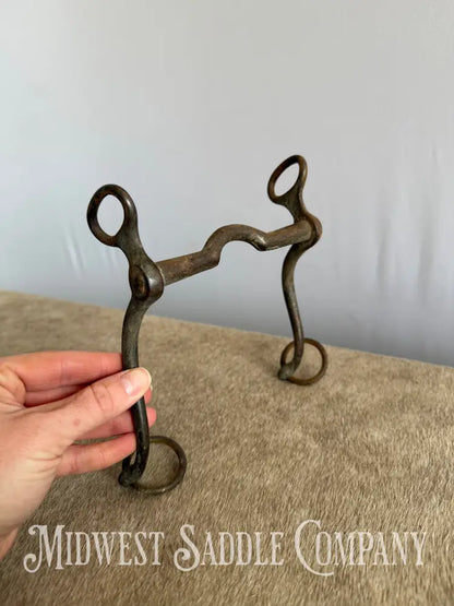 Antique Hand-Forged Western Horse Low Port Cowboy Curb Bit Bit