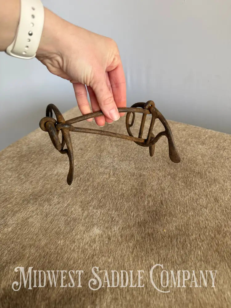 Antique Iron Metal Half Cheek Driving Bit Bit