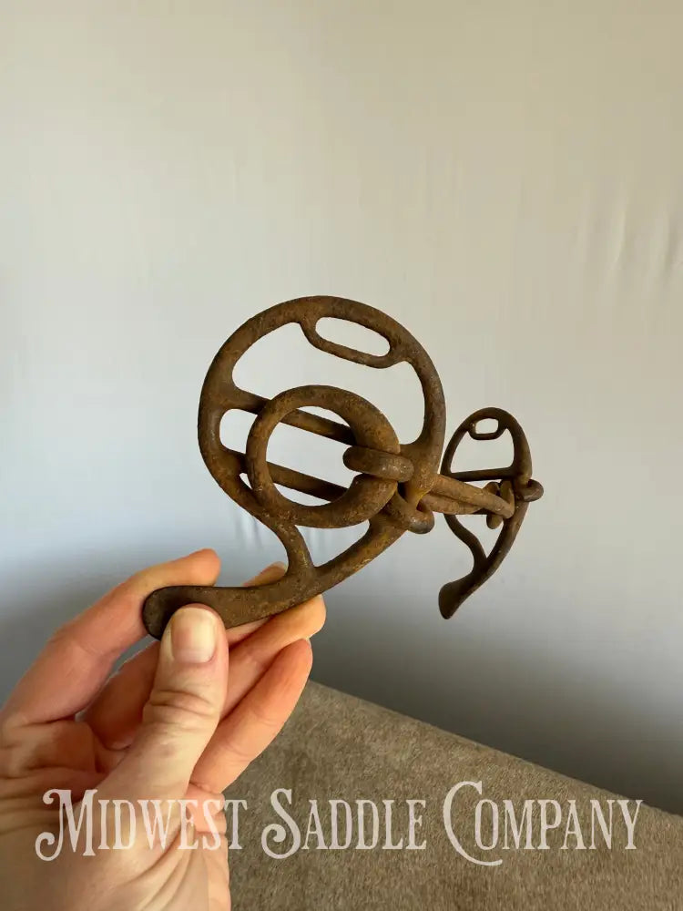 Antique Iron Metal Half Cheek Driving Bit Bit