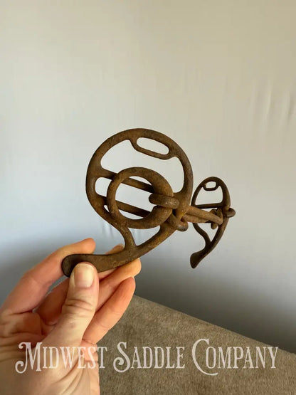 Antique Iron Metal Half Cheek Driving Bit Bit