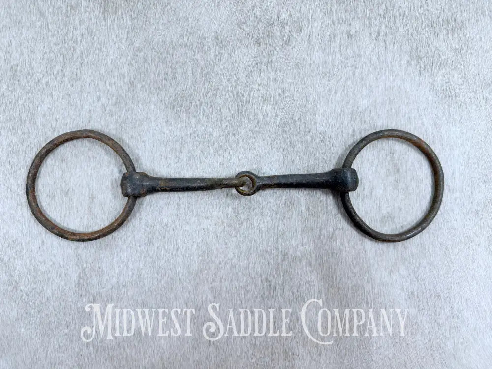 Antique Loose O-Ring Snaffle Bit 5.5”