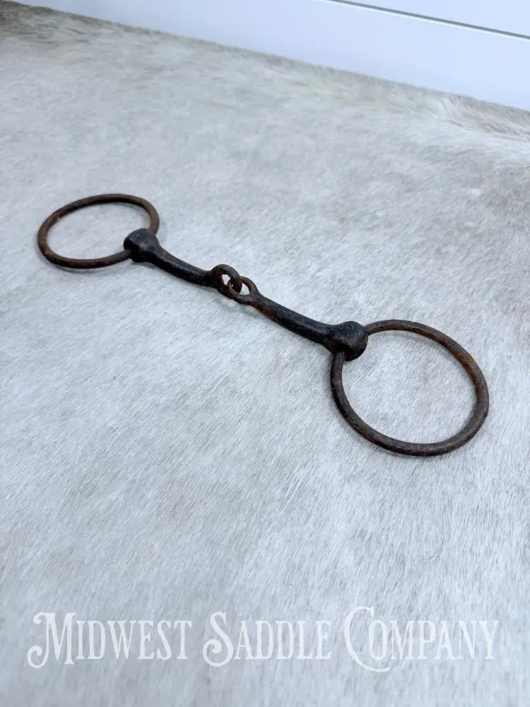 Antique Loose O-Ring Snaffle Bit 5.5”