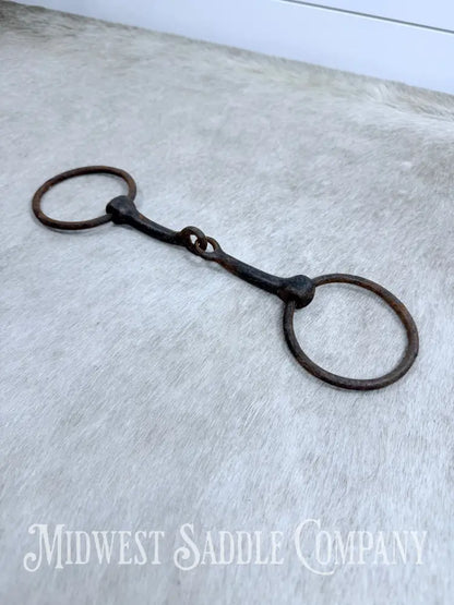 Antique Loose O-Ring Snaffle Bit 5.5”