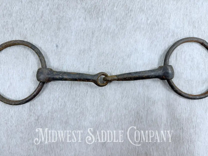 Antique Loose O-Ring Snaffle Bit 5.5”