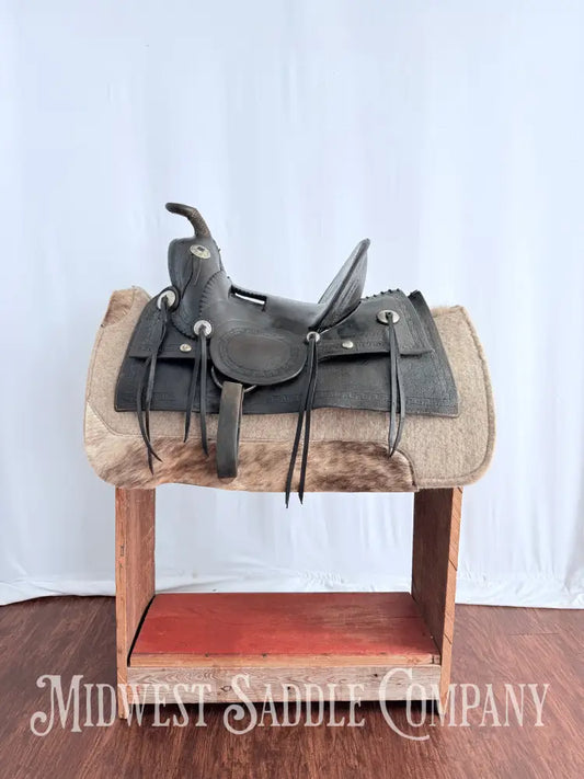 Antique Palmer & Denham Baker City OR High Back Western Cowboy Saddle Western Saddle