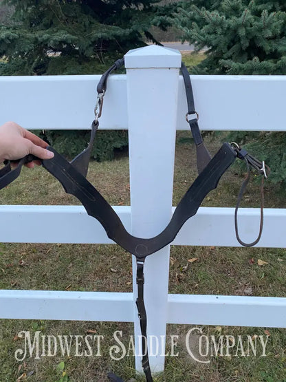 Antique Studded Parade Horse Martingale Breast Collar - Excellent Condition Breast Collar