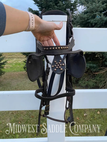 Antique U.S. Cavalry Horse Team Leather Harnesses - Great Condition! Driving Harness