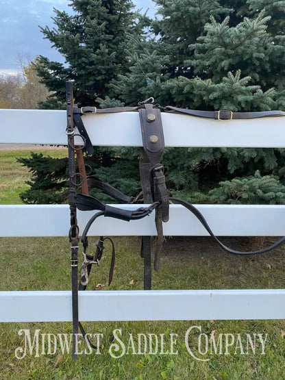 Antique U.S. Cavalry Horse Team Leather Harnesses - Great Condition! Driving Harness