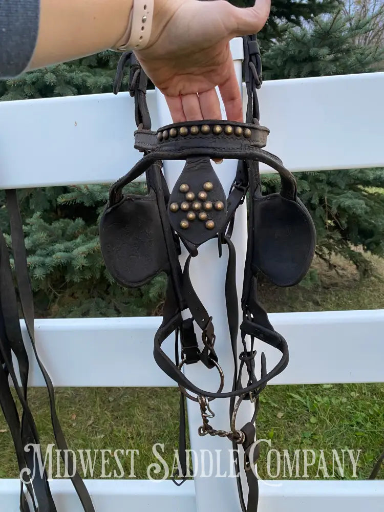 Antique U.S. Cavalry Horse Team Leather Harnesses - Great Condition! Driving Harness