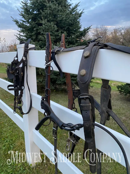 Antique U.S. Cavalry Horse Team Leather Harnesses - Great Condition! Driving Harness