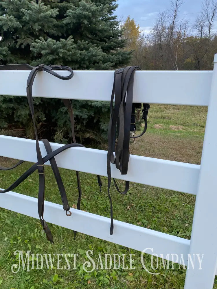 Antique U.S. Cavalry Horse Team Leather Harnesses - Great Condition! Driving Harness