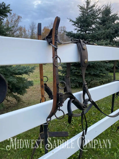 Antique U.S. Cavalry Horse Team Leather Harnesses - Great Condition! Driving Harness