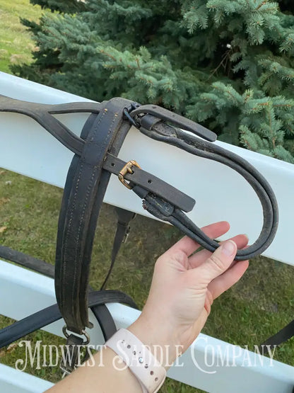 Antique U.S. Cavalry Horse Team Leather Harnesses - Great Condition! Driving Harness