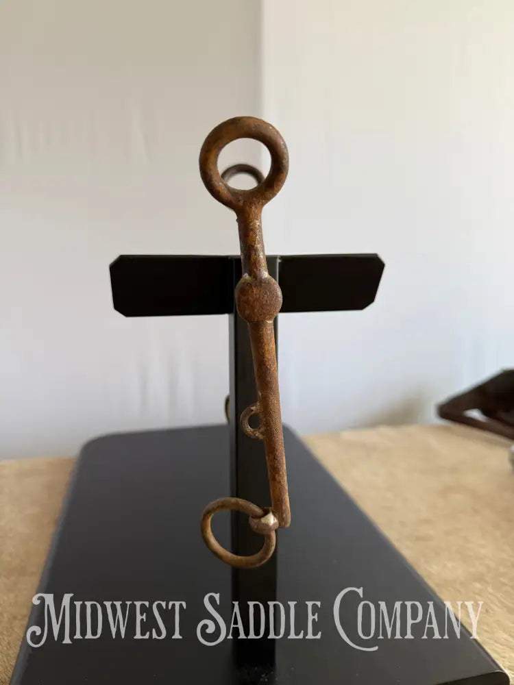 Antique U.S. WWI Cavalry Collectible Rustic Iron Horse Bit Bit
