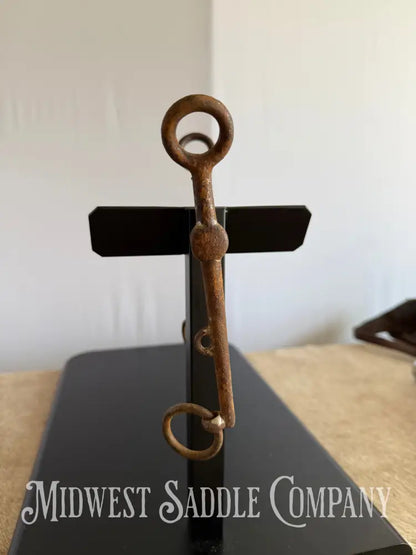 Antique U.S. WWI Cavalry Collectible Rustic Iron Horse Bit Bit