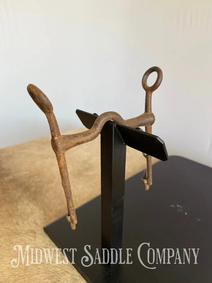 Antique U.S. WWI Cavalry Collectible Rustic Iron Horse Bit Bit