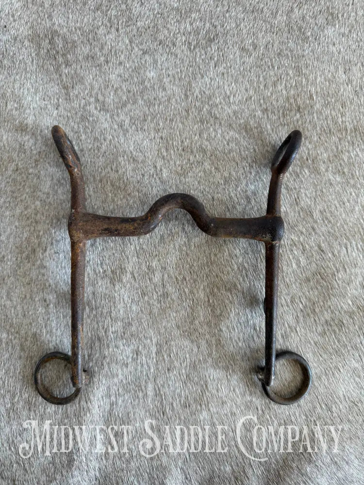 Antique U.S. WWI Cavalry Collectible Rustic Iron Horse Bit Bit