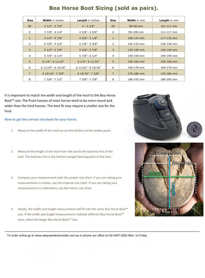 Boa Horse Hoof Protective Boots Size 5