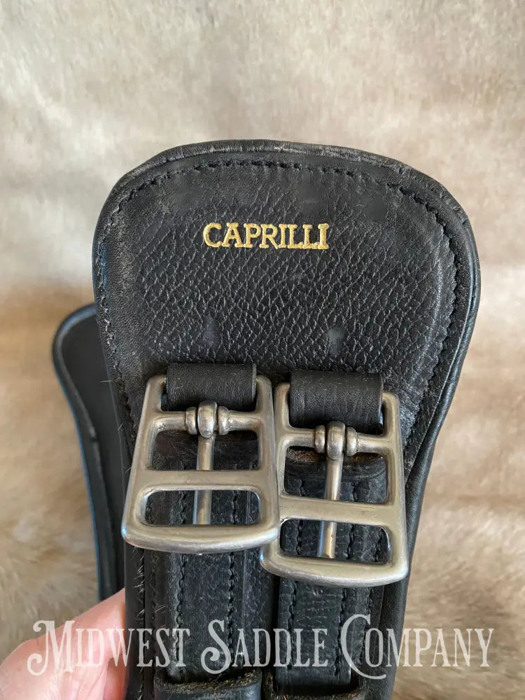 Caprilli Black Leather Dressage Girth - 65 Cm 25.5 In