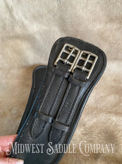 Caprilli Black Leather Dressage Girth - 65 Cm 25.5 In