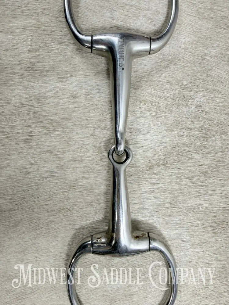Centaur Jointed Round Eggbutt Stainless Steel 5” Bit