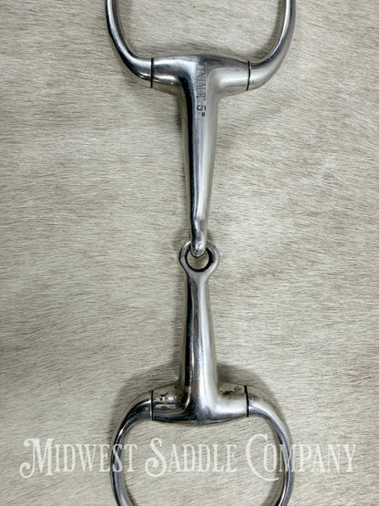 Centaur Jointed Round Eggbutt Stainless Steel 5” Bit