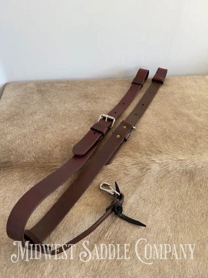 Circle Y Single Ply Plain Flank Back Cinch with Billets Back Cinch