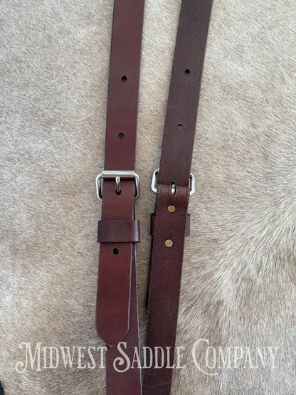 Circle Y Single Ply Plain Flank Back Cinch with Billets Back Cinch