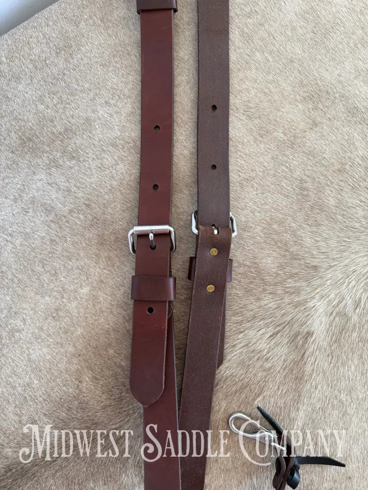 Circle Y Single Ply Plain Flank Back Cinch with Billets Back Cinch