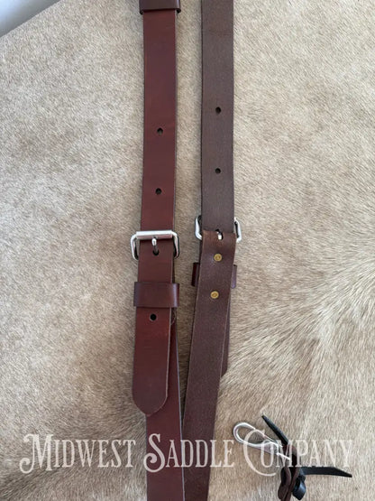 Circle Y Single Ply Plain Flank Back Cinch with Billets Back Cinch