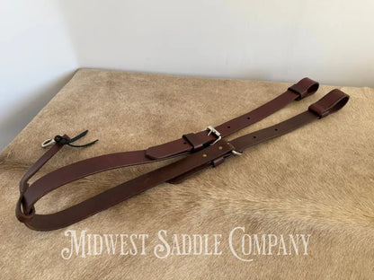 Circle Y Single Ply Plain Flank Back Cinch with Billets Back Cinch