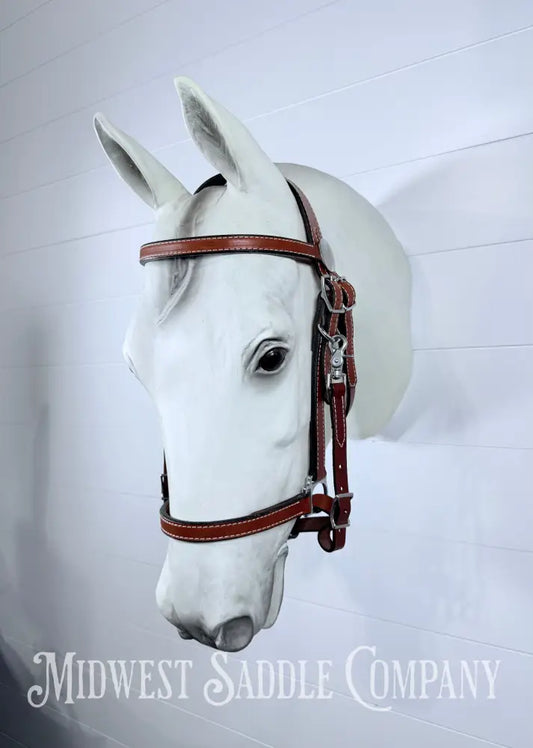 Circle Y Tucker Standard Trail Halter Bridle Combination Headstall Full Horse Size - Bridles & Headstalls