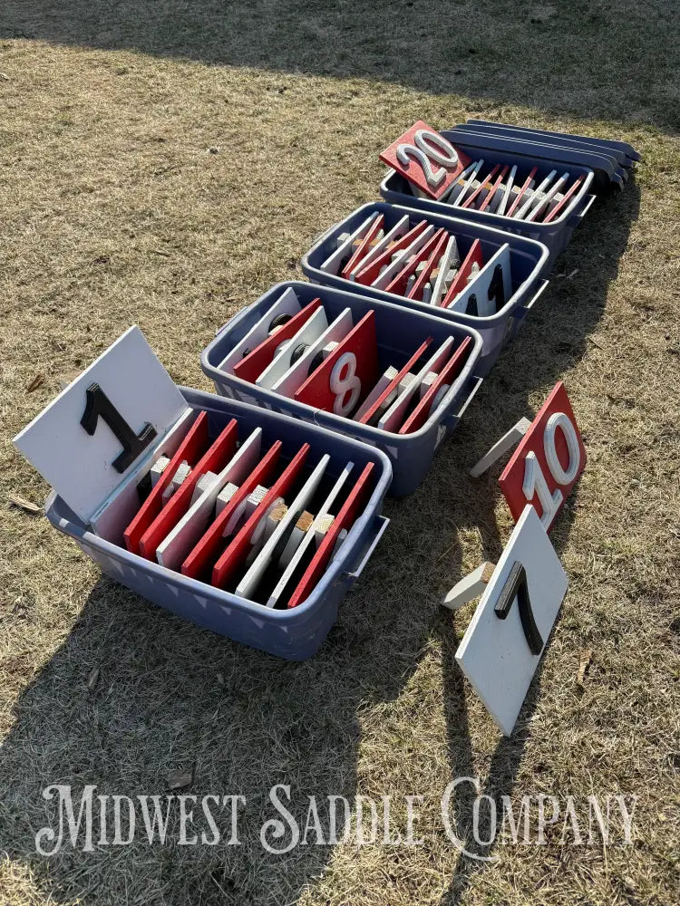 Competitive Carriage Driving Obstacle Course Markers - Set of 40 Other